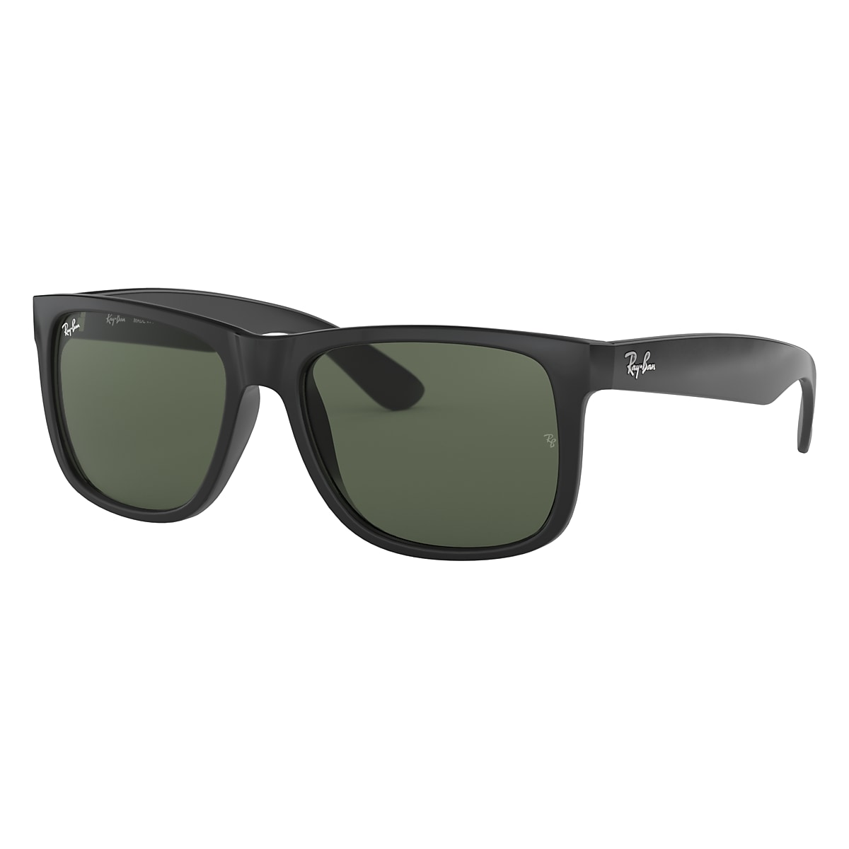 Uitroepteken Vriendin regering Justin Classic Sunglasses in Black and Dark Green | Ray-Ban®