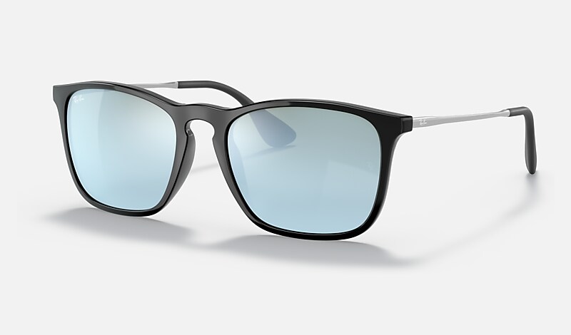 Black Sunglasses in Silver and CHRIS - RB4187F | Ray-Ban®