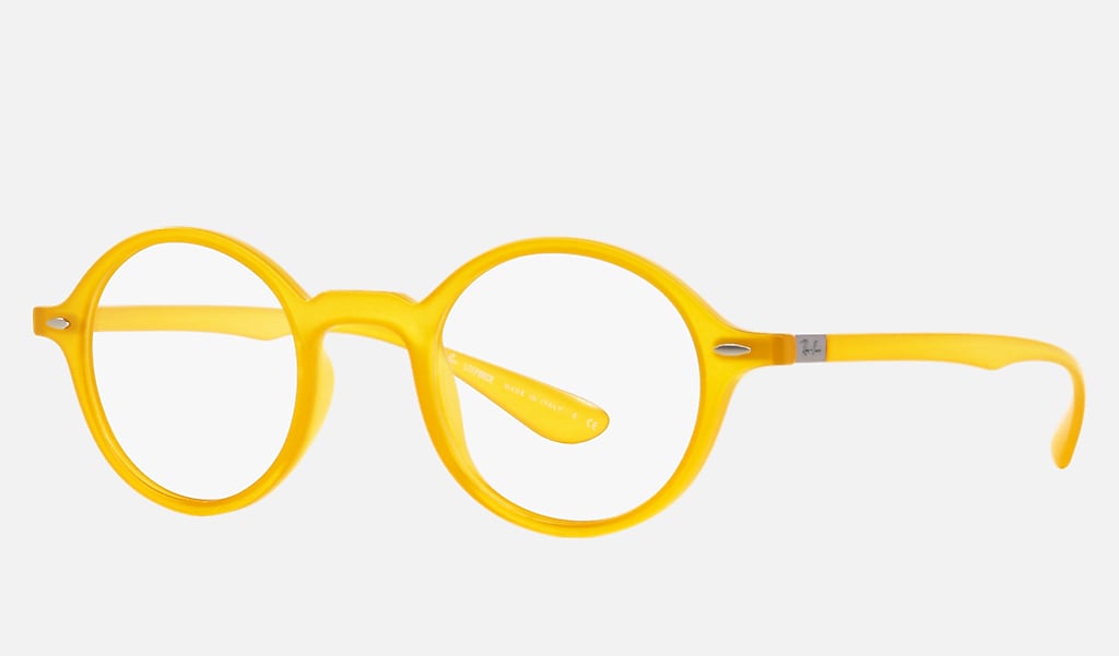 Round Liteforce Optics Eyeglasses with Yellow Frame | Ray-Ban®