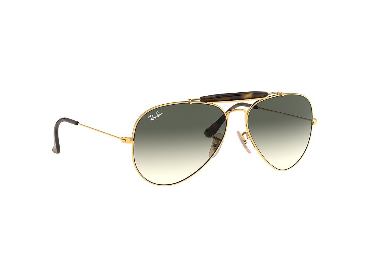Vijfde Waterig Nachtvlek Outdoorsman Havana Collection Sunglasses in Gold and Grey | Ray-Ban®