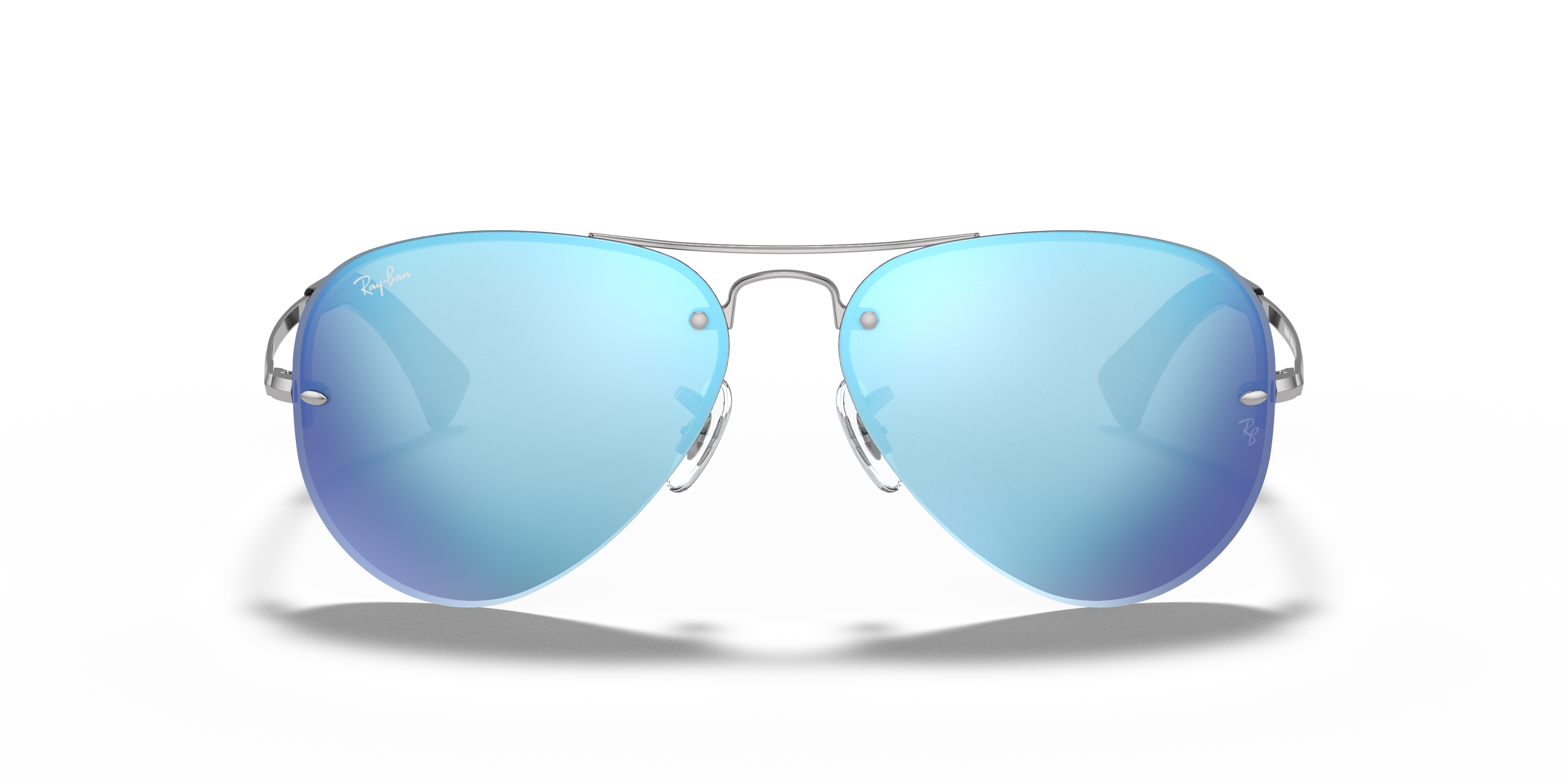 ray ban 3449 blue mirror