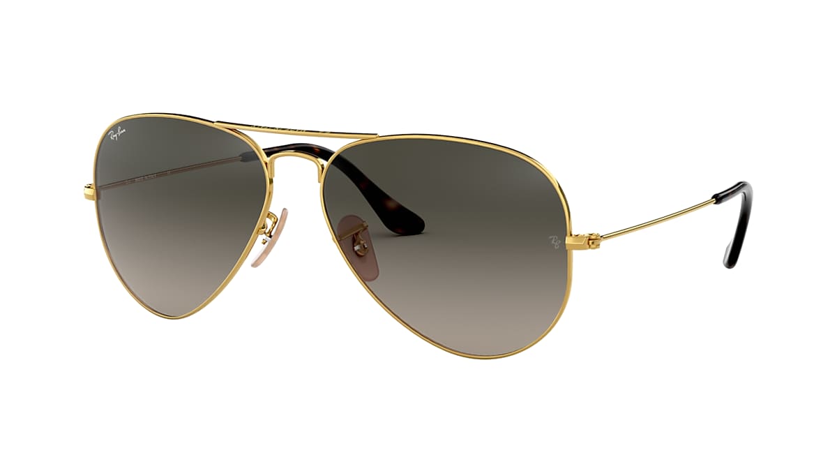 AVIATOR HAVANA COLLECTION Sunglasses in Gold and Grey - Ray-Ban® NO