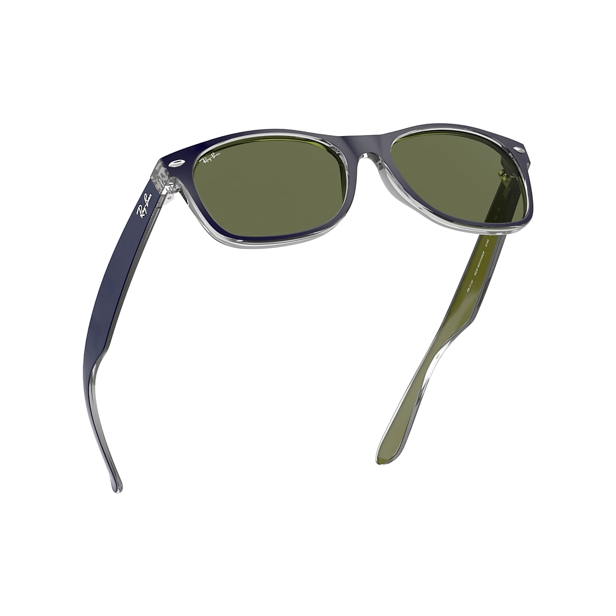 New Wayfarer Bicolor Sunglasses in Blue and Green | Ray-Ban®