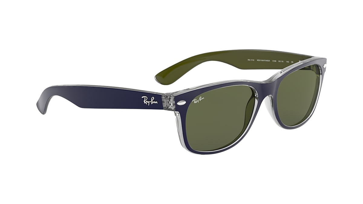 nacionalismo Simplificar Hamburguesa NEW WAYFARER BICOLOR Sunglasses in Blue and Green - RB2132 | Ray-Ban® US