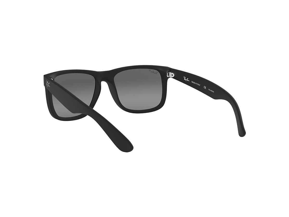 JUSTIN CLASSIC Sunglasses in Black and Light Grey - RB4165 | Ray