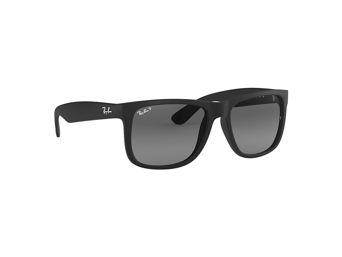 Snazzy Clan pizza Justin Classic Sunglasses in Black and Light Grey - RB4165 | Ray-Ban® US