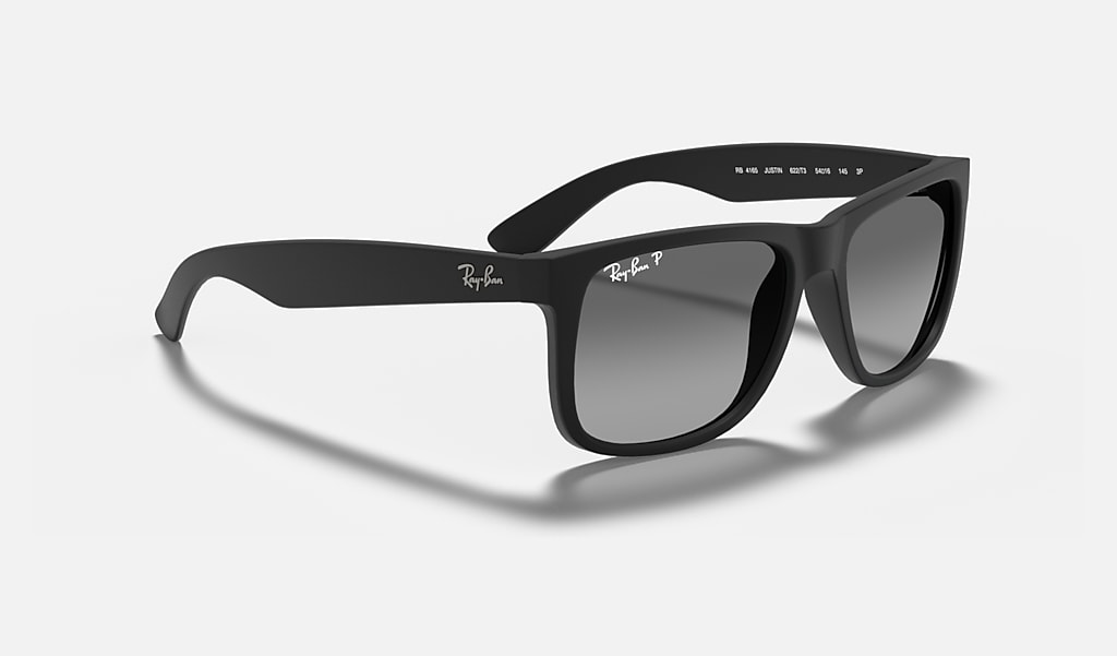 barricade lezing Onderwijs Justin Classic Sunglasses in Black and Light Grey | Ray-Ban®