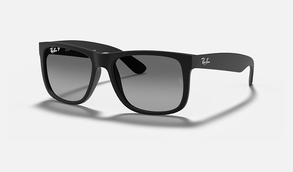 barricade lezing Onderwijs Justin Classic Sunglasses in Black and Light Grey | Ray-Ban®