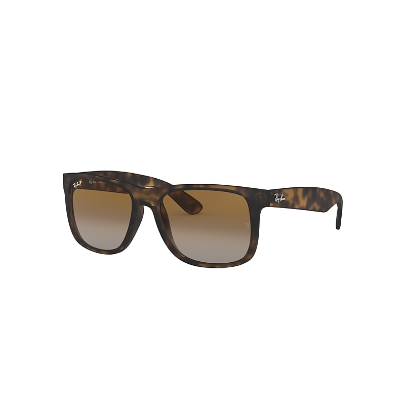 Ray-Ban Justin Classic Sunglasses Tortoise Frame Brown Lenses Polarized 54-16
