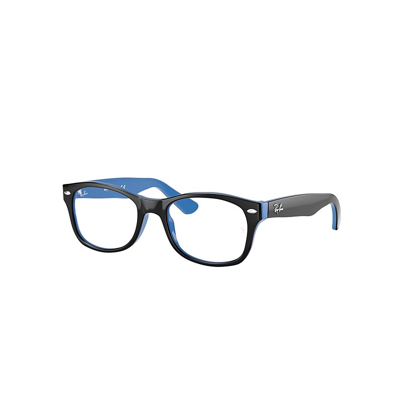 Ray-Ban Junior Rb1528 Optics Kids Eyeglasses Black Frame Clear Lenses Polarized 48-16