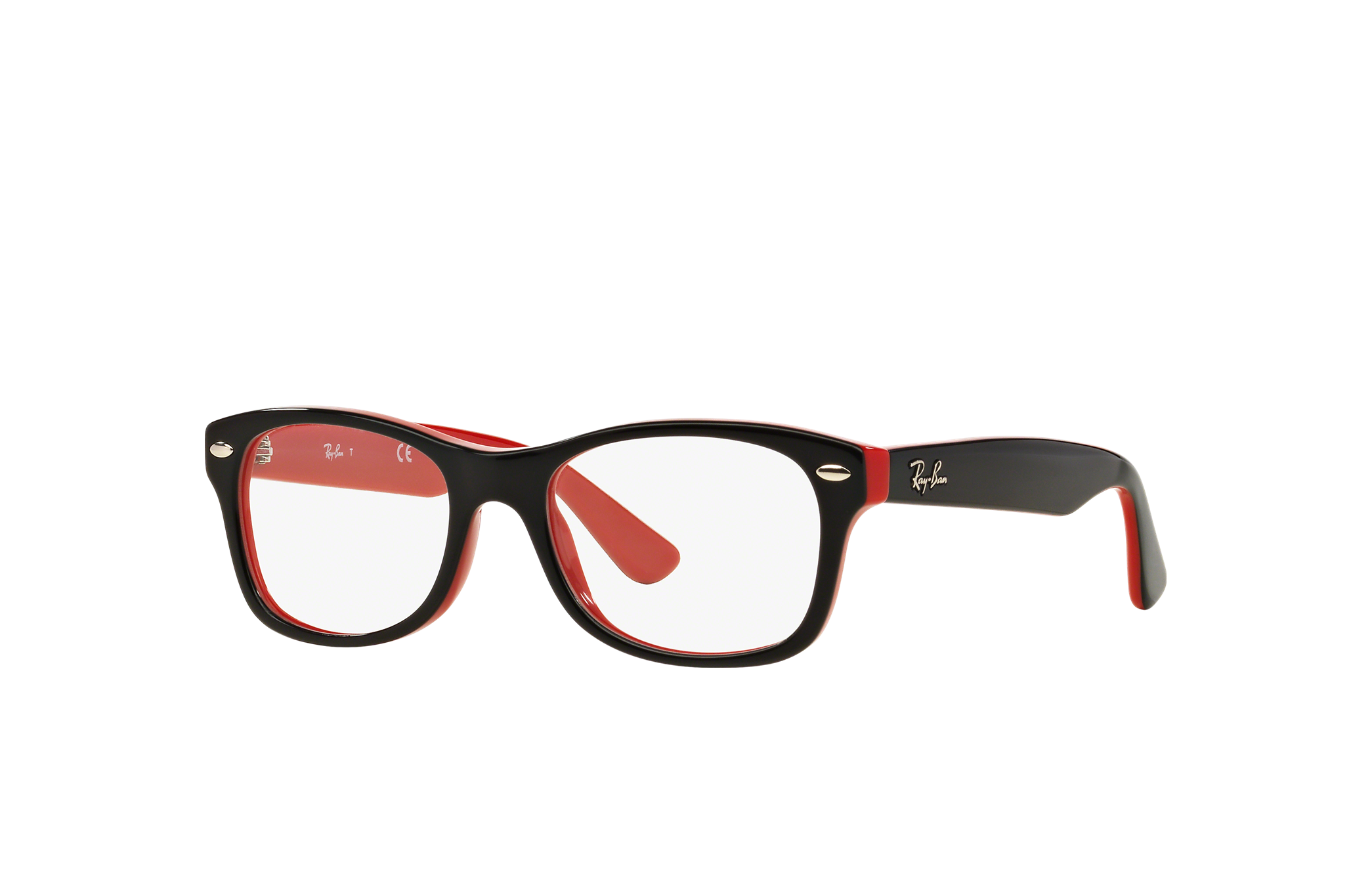 red glasses ray ban