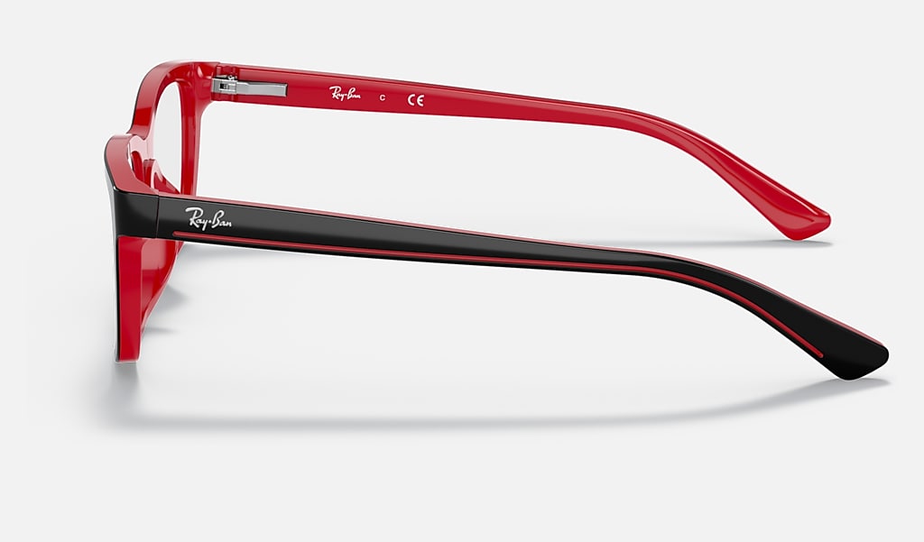 poets Antagonist Or later Rb1536 Optics Kids Eyeglasses with Black On Red Frame | Ray-Ban®