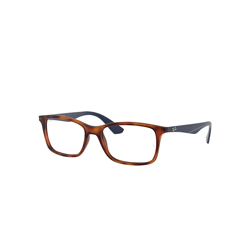 Ray-Ban Rb7047 Optics Eyeglasses Blue Frame Clear Lenses Polarized 54-17