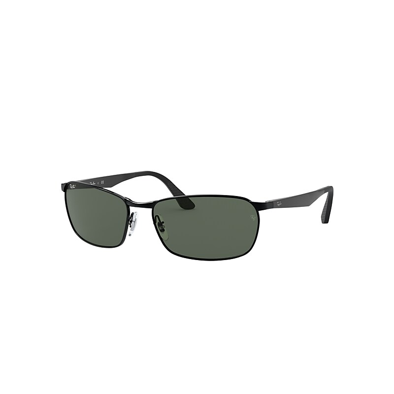 Ray-Ban Rb3534 Sunglasses Black Frame Green Lenses 59-17