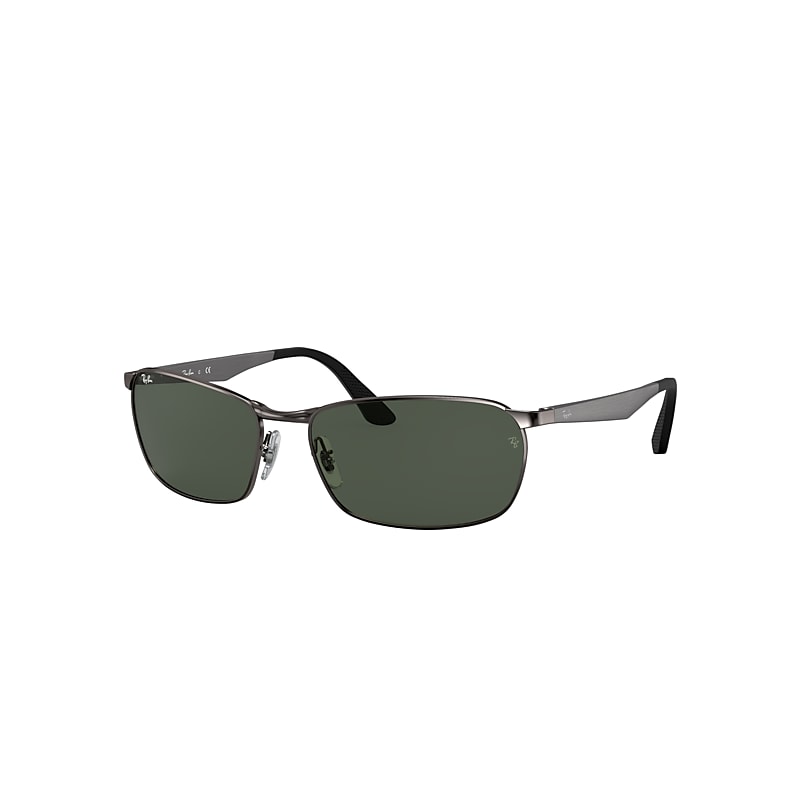 Ray-Ban Rb3534 Sunglasses Gunmetal Frame Green Lenses 59-17