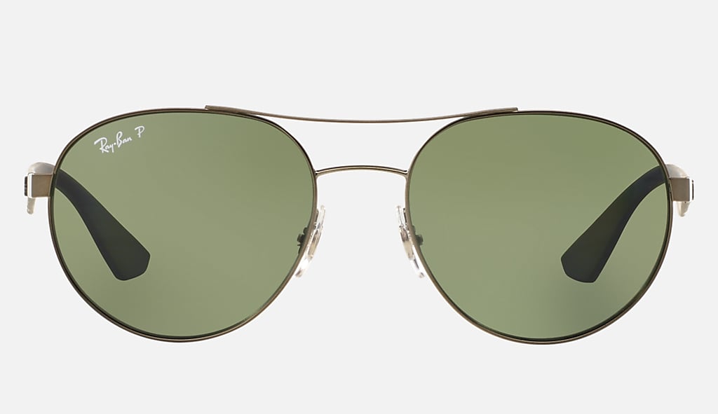 Pretty Walnut bottle Gunmetal Sunglasses in Green and Rb3536 | Ray-Ban®