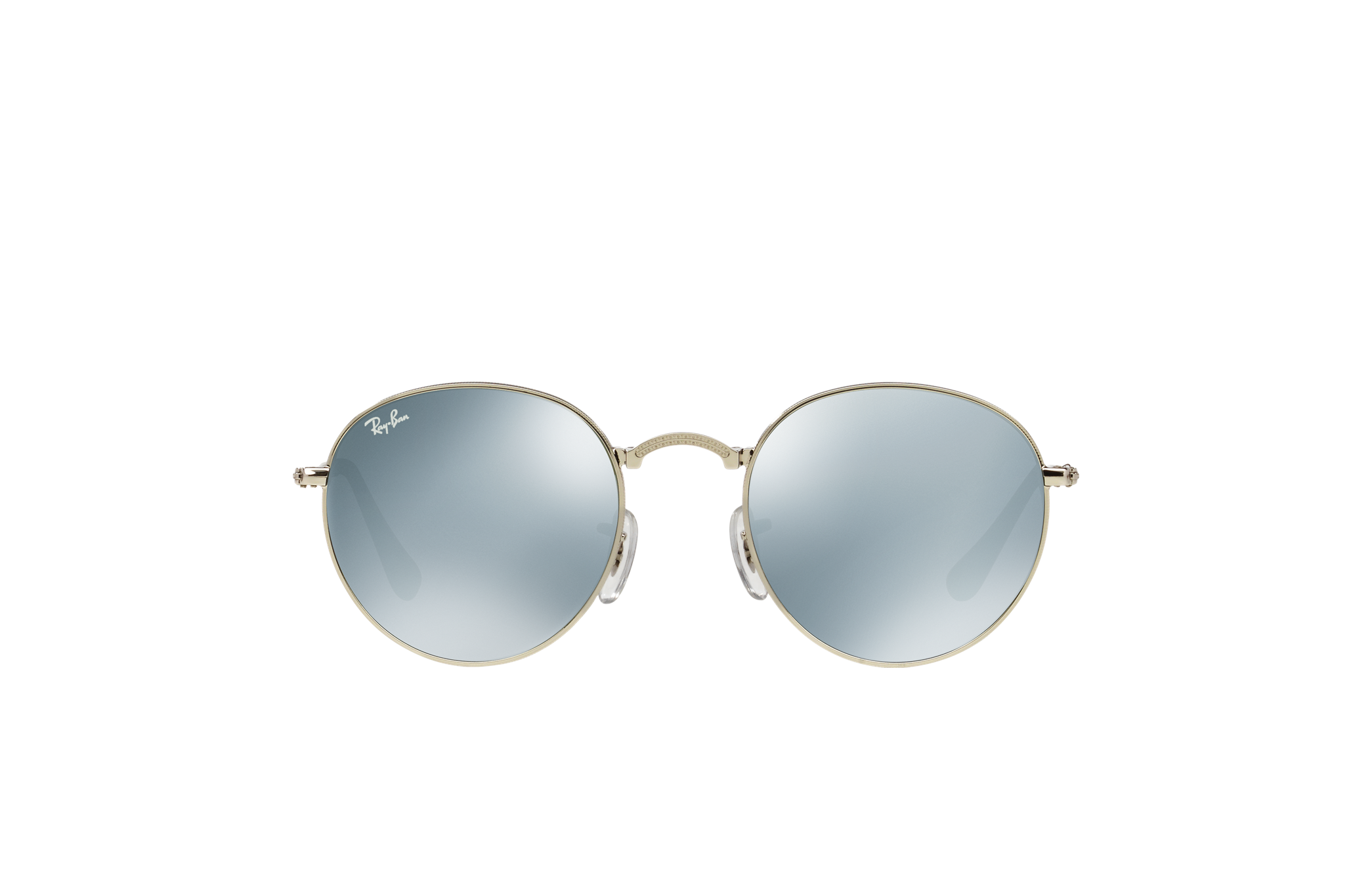 rayban round metal folding