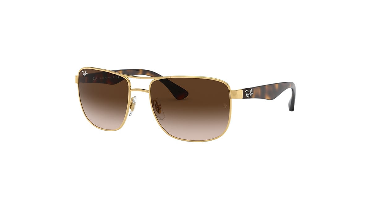 Impressive chance Relative size Rb3533 Sunglasses in Gold and Brown | Ray-Ban®