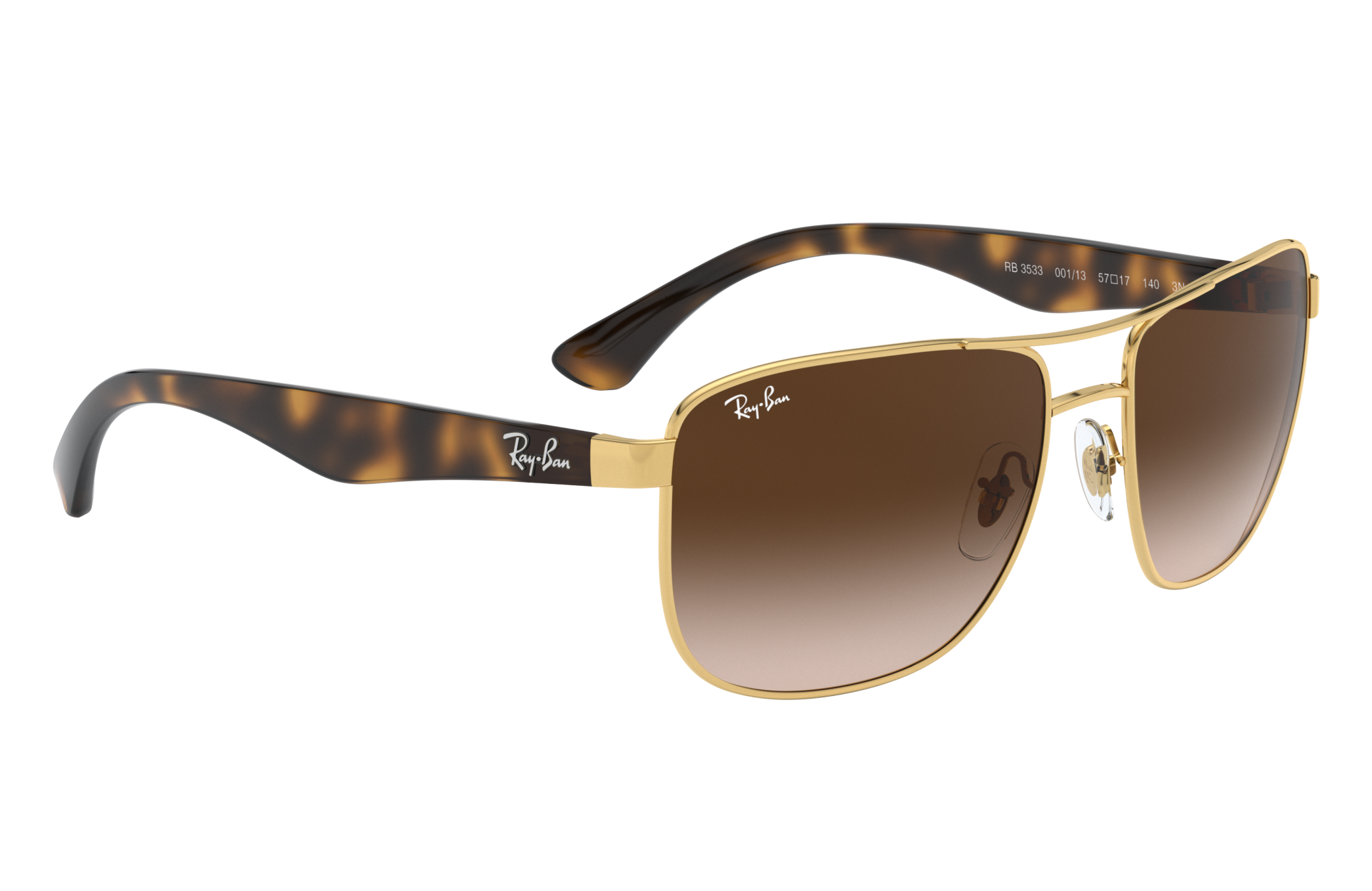 Ray-Ban RB3533 Gold - Steel - Brown 