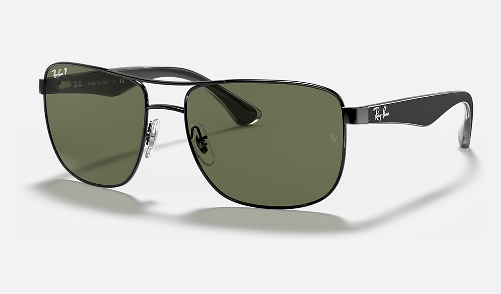 RB3533 Sunglasses in Black and Green - RB3533 | Ray-Ban® CA