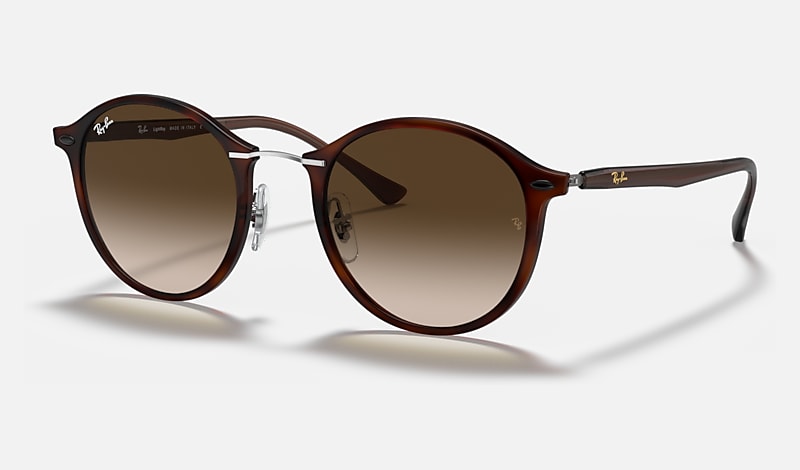 ROUND II LIGHT RAY Sunglasses in Tortoise and Brown - | Ray-Ban® US
