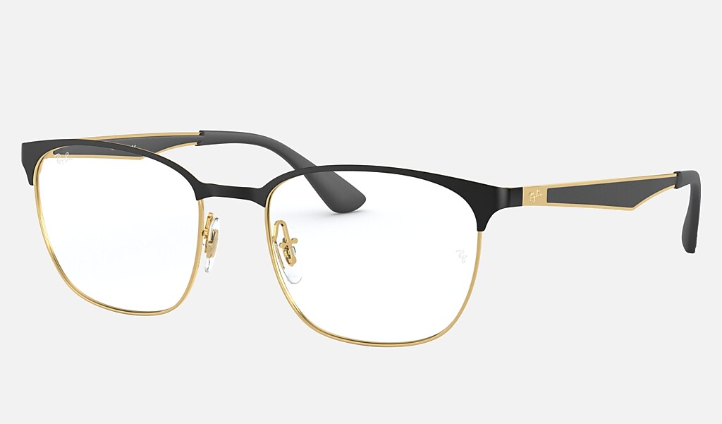 Rb6356 Optics Eyeglasses with Black On Gold Frame | Ray-Ban®