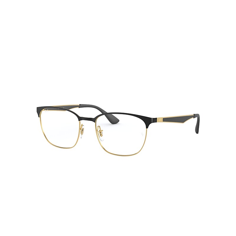 Ray-Ban Rb6356 Optics Eyeglasses Gold Frame Clear Lenses Polarized 52-18