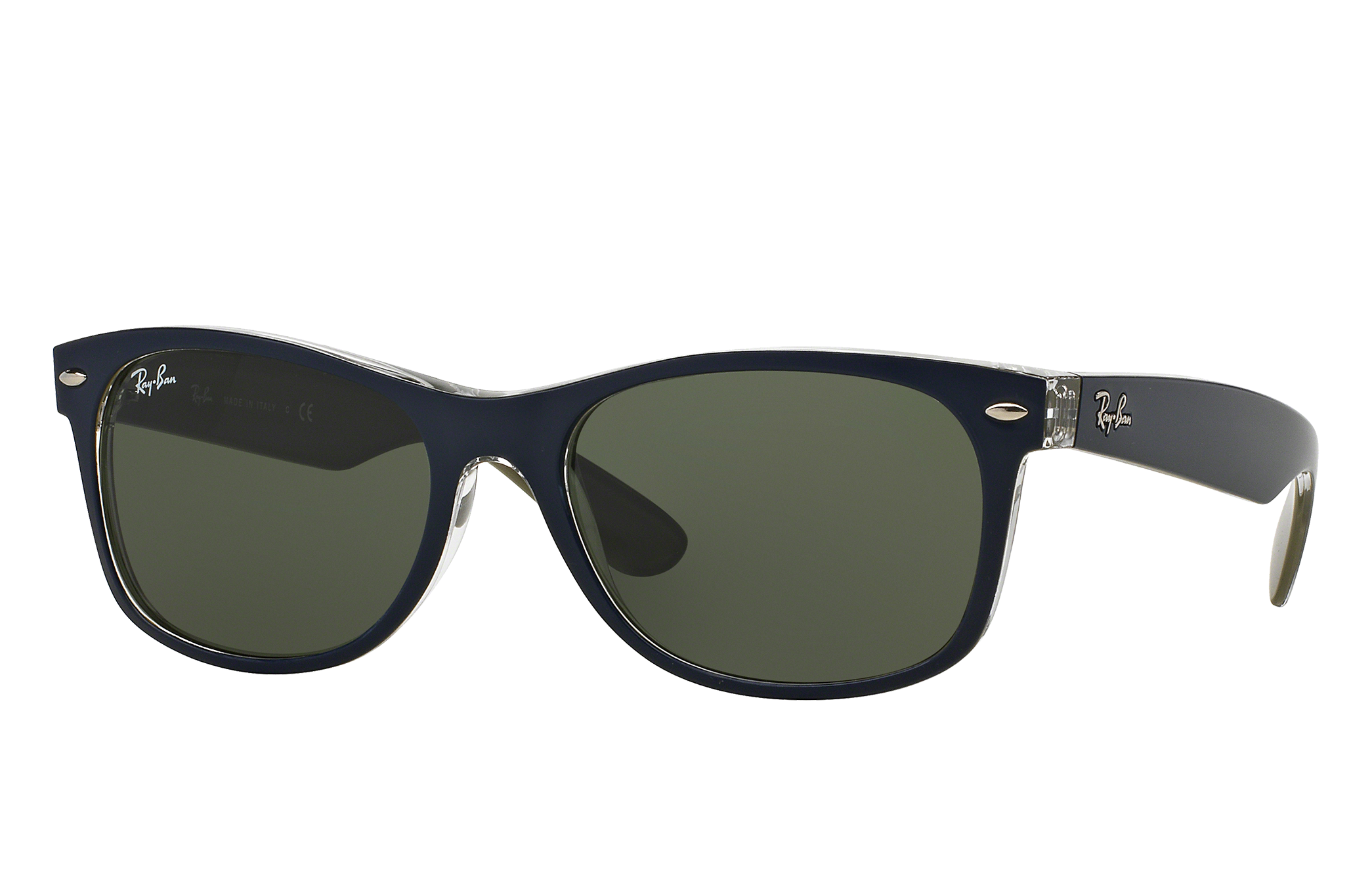 Original Wayfarer Bicolor Sunglasses in Blue and G-15 Green - RB2132F ...