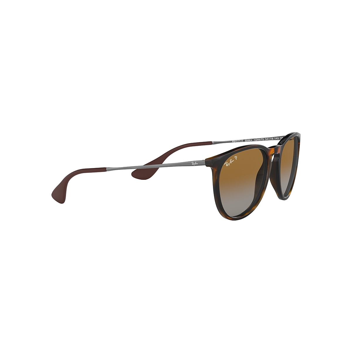 Ray-Ban Sunglasses Erika Classic Gunmetal Frame Brown Lenses