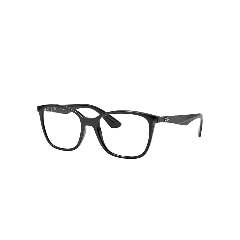 Ray-Ban Rb7066 Optics Eyeglasses Black Frame Clear Lenses Polarized 52-17