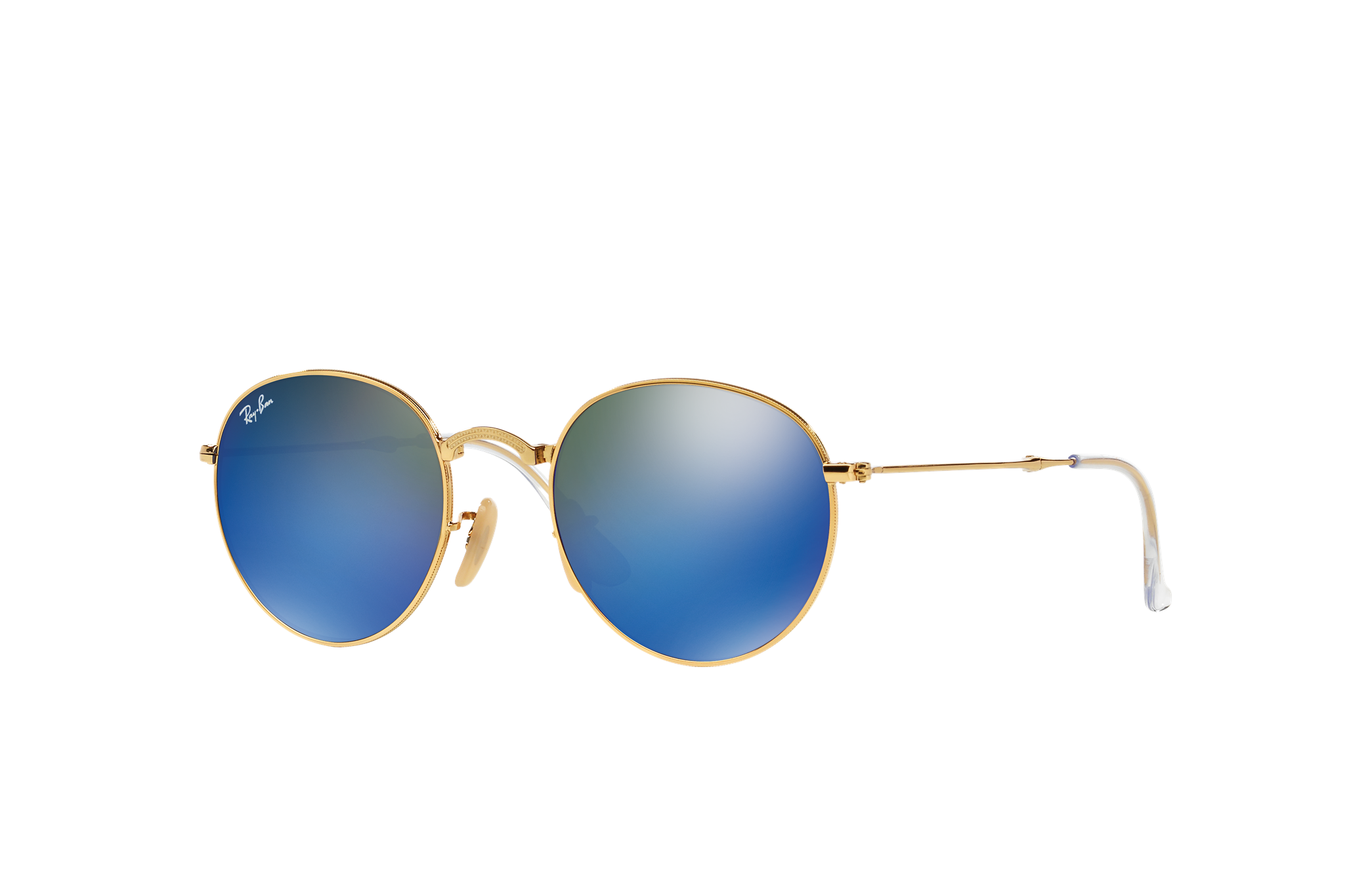 ray ban round metal folding sunglasses