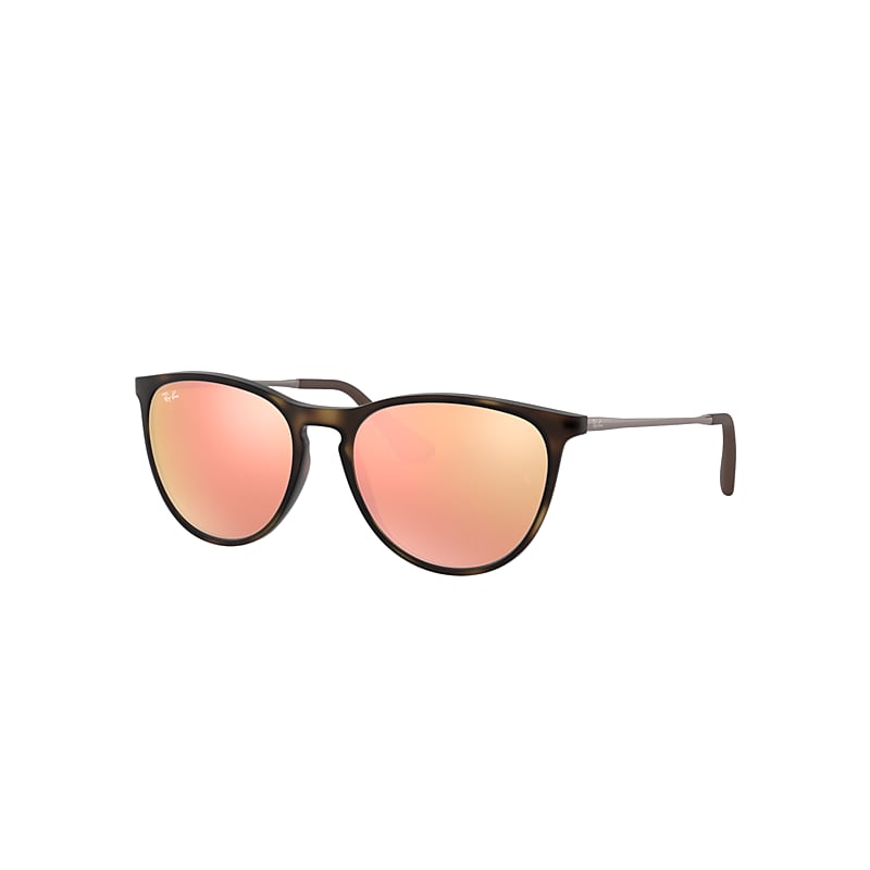 Ray-Ban Erika Kids Sunglasses Gunmetal Frame Pink Lenses 50-15