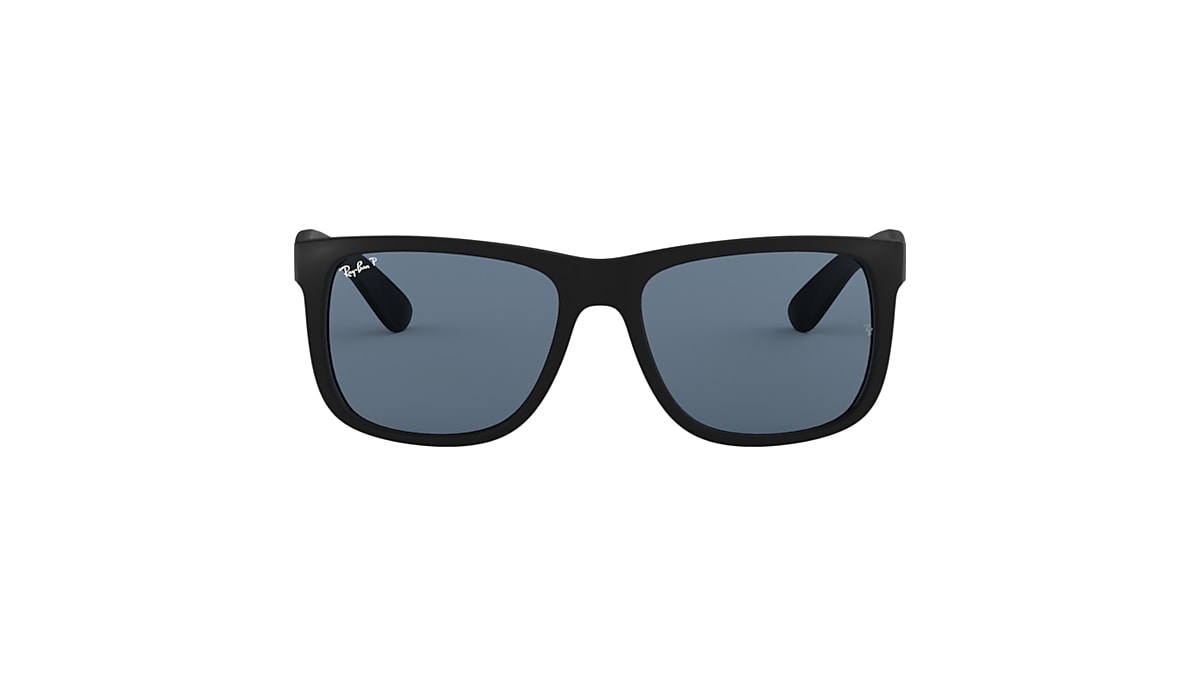 JUSTIN CLASSIC Sunglasses in Rubber Black and Blue - RB4165F