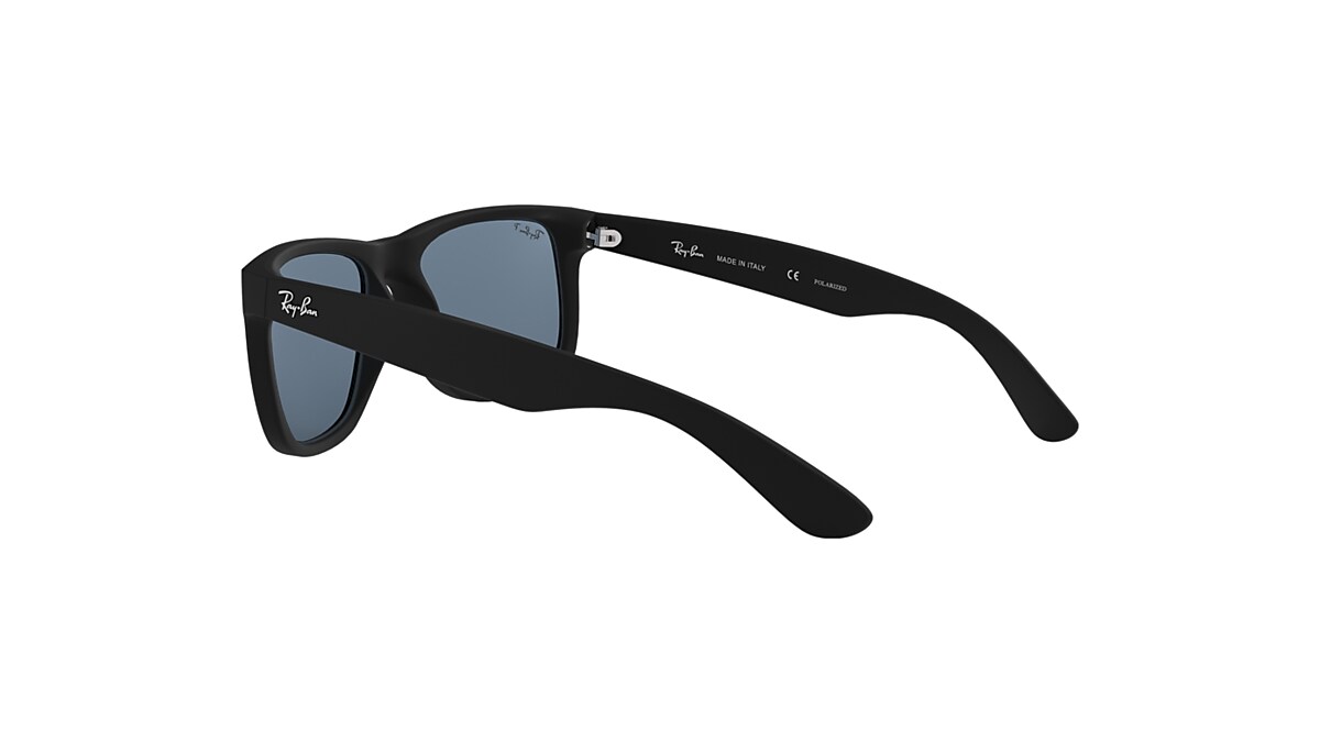 JUSTIN CLASSIC Sunglasses in Rubber Black and Blue - RB4165F JUSTIN CLASSIC Sunglasses in Rubber Black and Blue - RB4165F