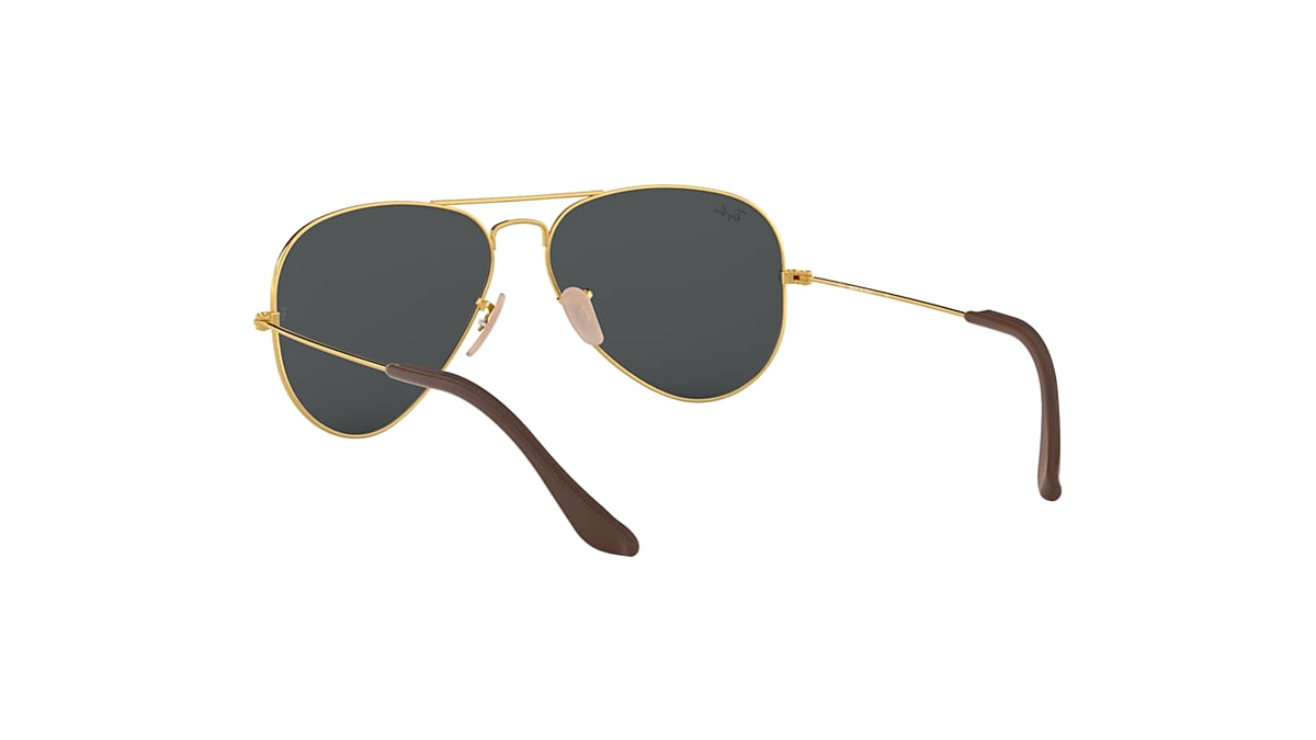 AVIATOR @COLLECTION Sunglasses in Gold and Blue/Grey 