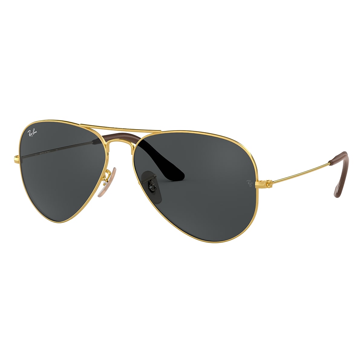 Gezichtsveld tieners ongeluk Aviator @collection Sunglasses in Gold and Blue/Grey | Ray-Ban®