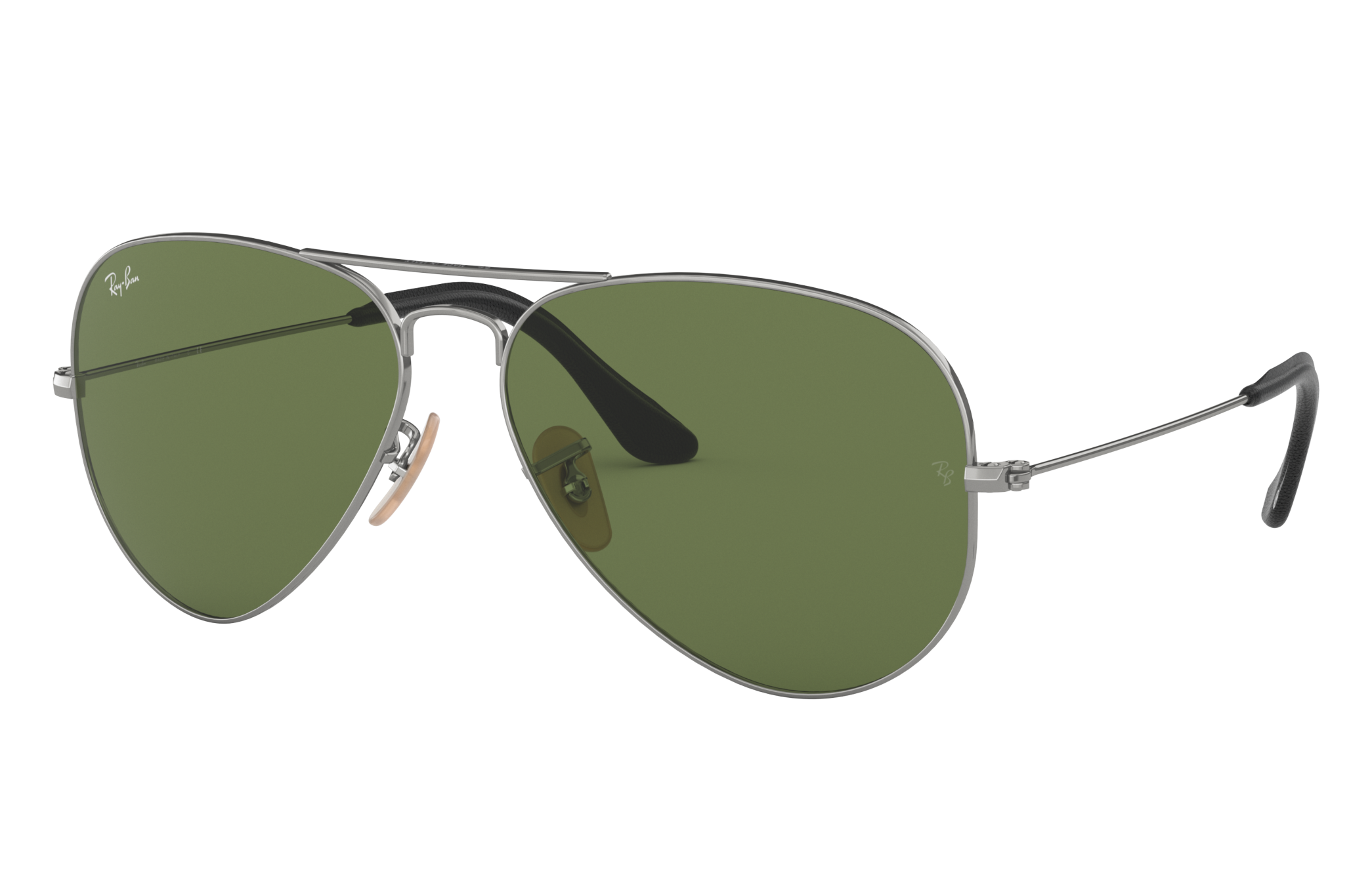 ray ban polarized gunmetal aviator sunglasses