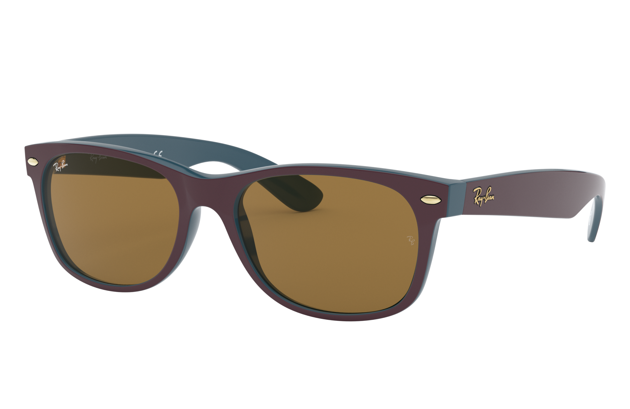 New Wayfarer @collection Sunglasses in Violet and Brown | Ray-Ban®