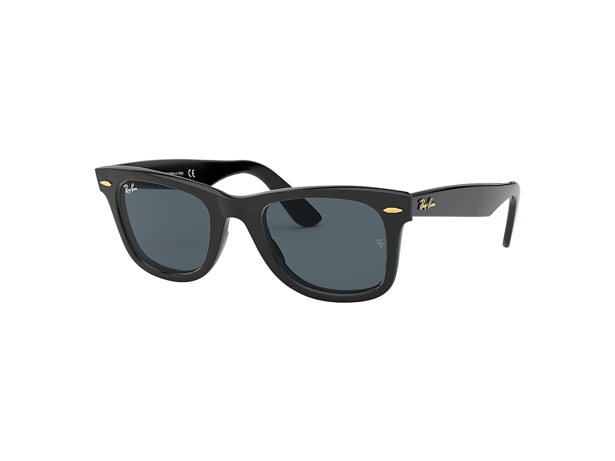 Original Wayfarer @collection Sunglasses in Black and Blue/Grey | Ray-Ban®