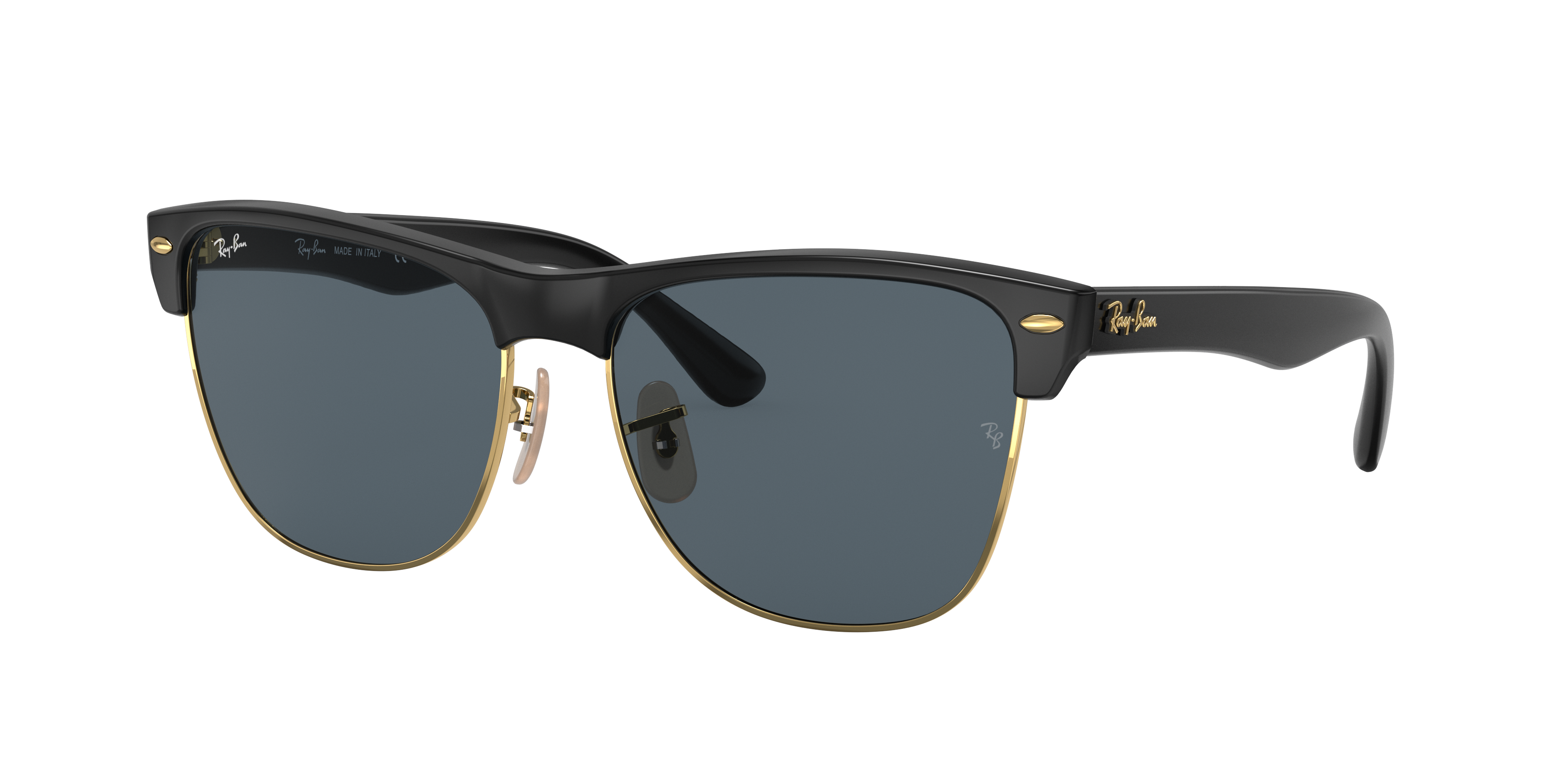 Ray Ban Clubmaster Oversized Collection Rb4175 Black Nylon Blue Gray Lenses 0rb R557 Ray Ban Usa