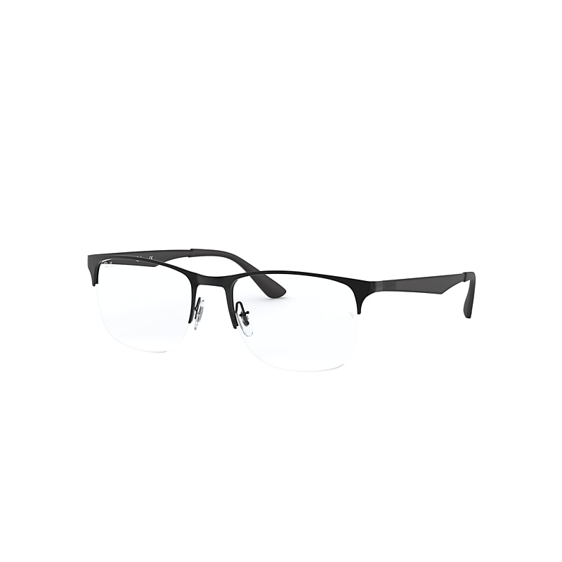 Ray-Ban Rb6362 Optics Eyeglasses Black Frame Clear Lenses Polarized 55-19