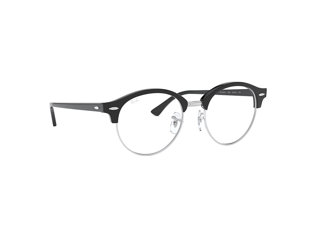 Clubround Optics Eyeglasses with Black Frame | Ray-Ban®