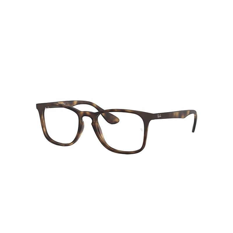 Ray-Ban Rb7074 Optics Eyeglasses Tortoise Frame Clear Lenses Polarized 52-18
