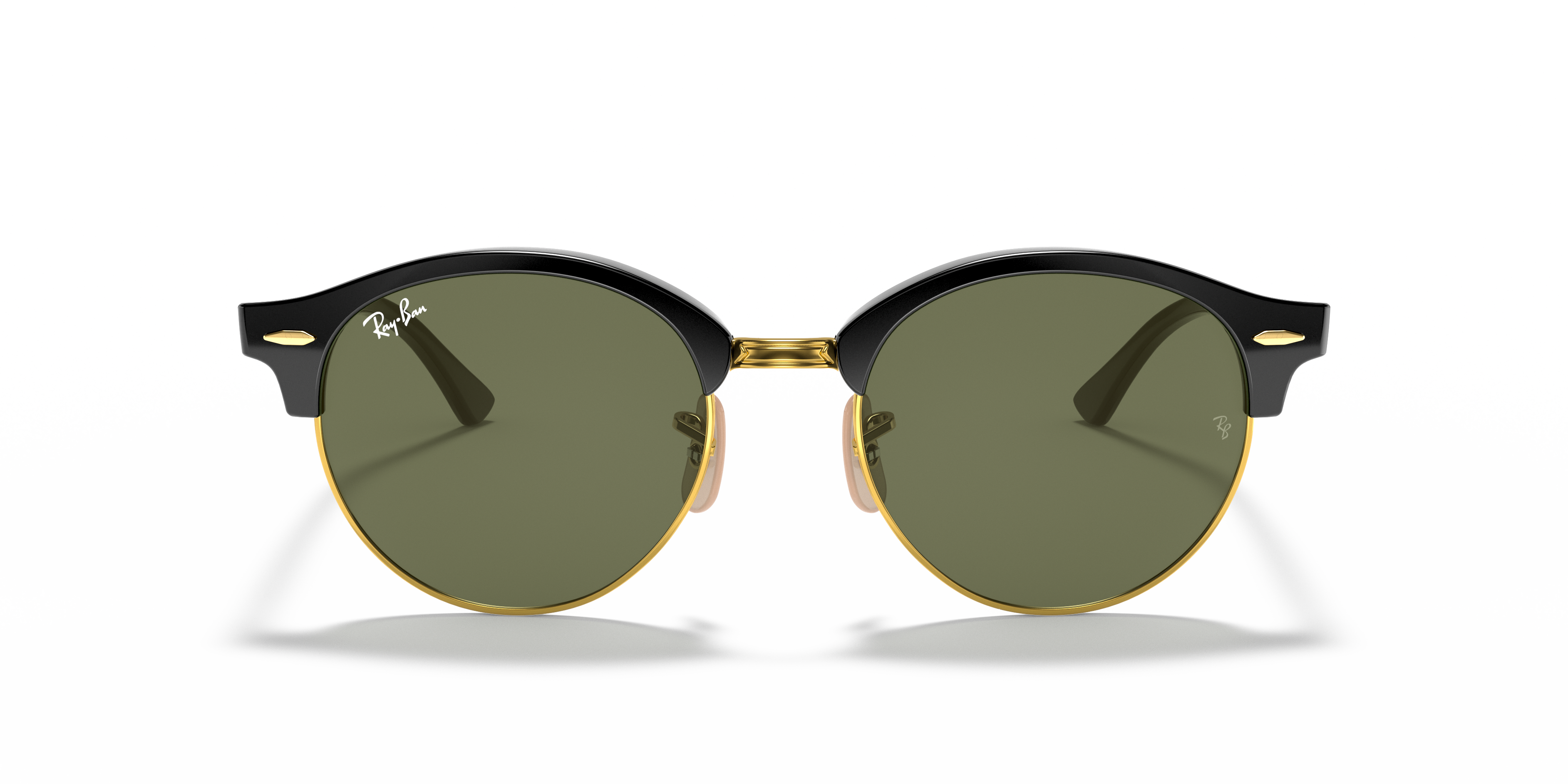 CLUBROUND CLASSIC Sunglasses in Black and Green | Ray-Ban®