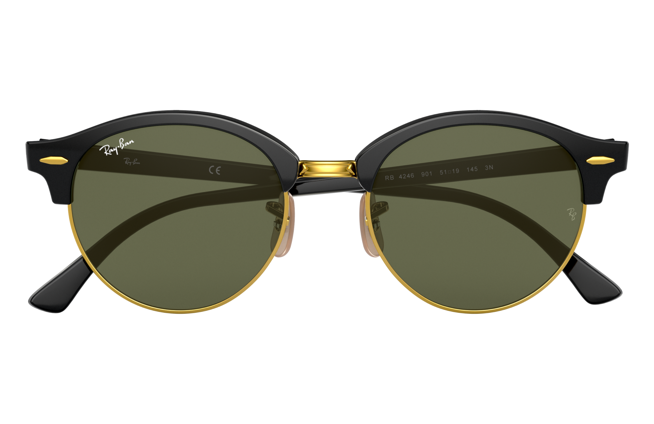 ray ban clubround sizes