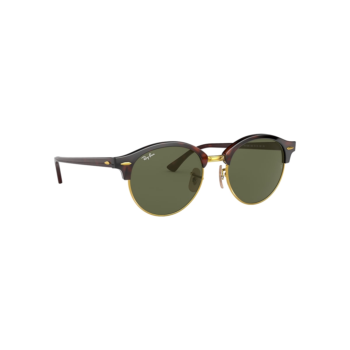 CLUBROUND CLASSIC Sunglasses in Red Havana and Green