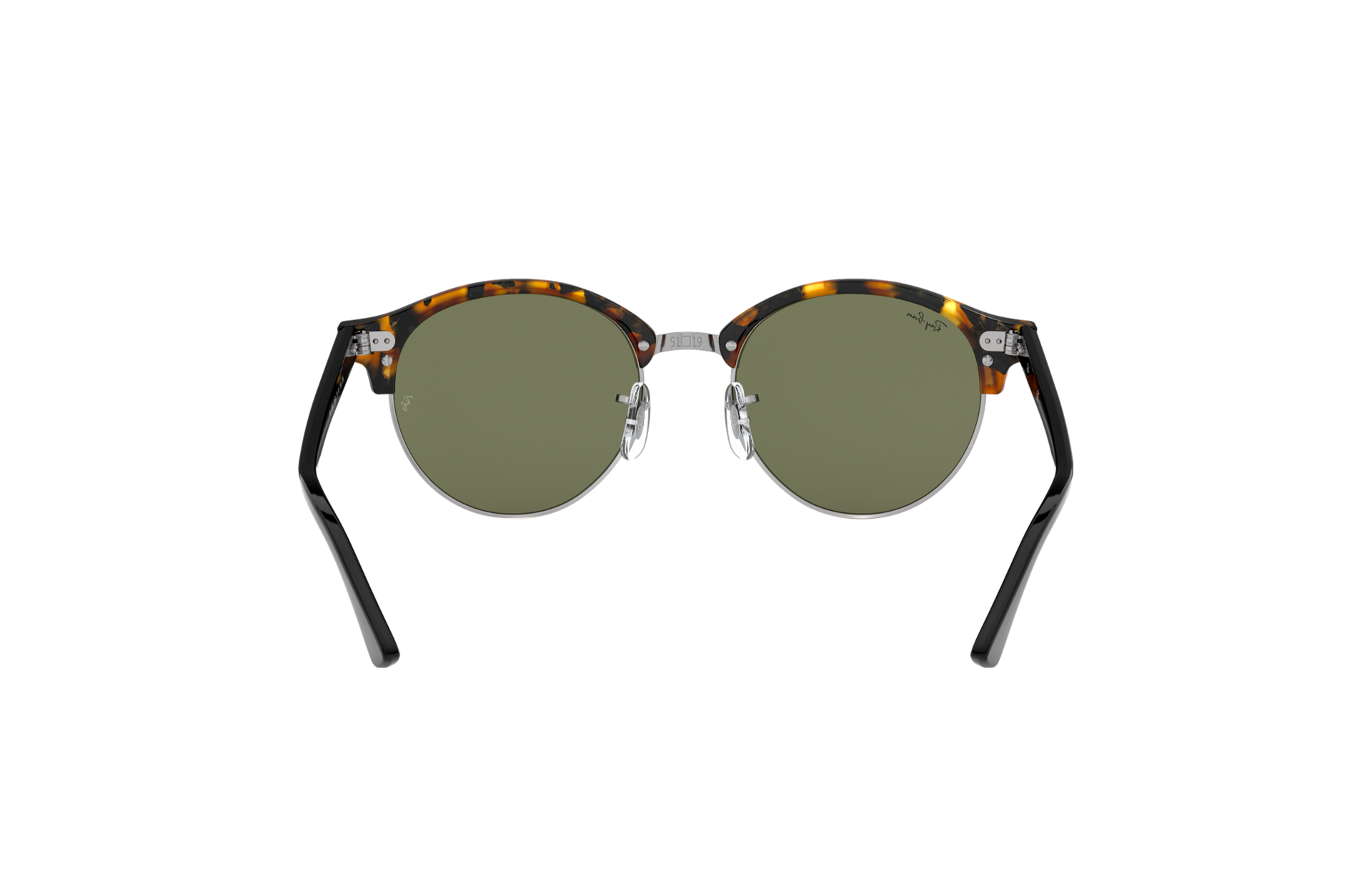 Clubround Classic Sunglasses in Tortoise and Green | Ray-Ban®