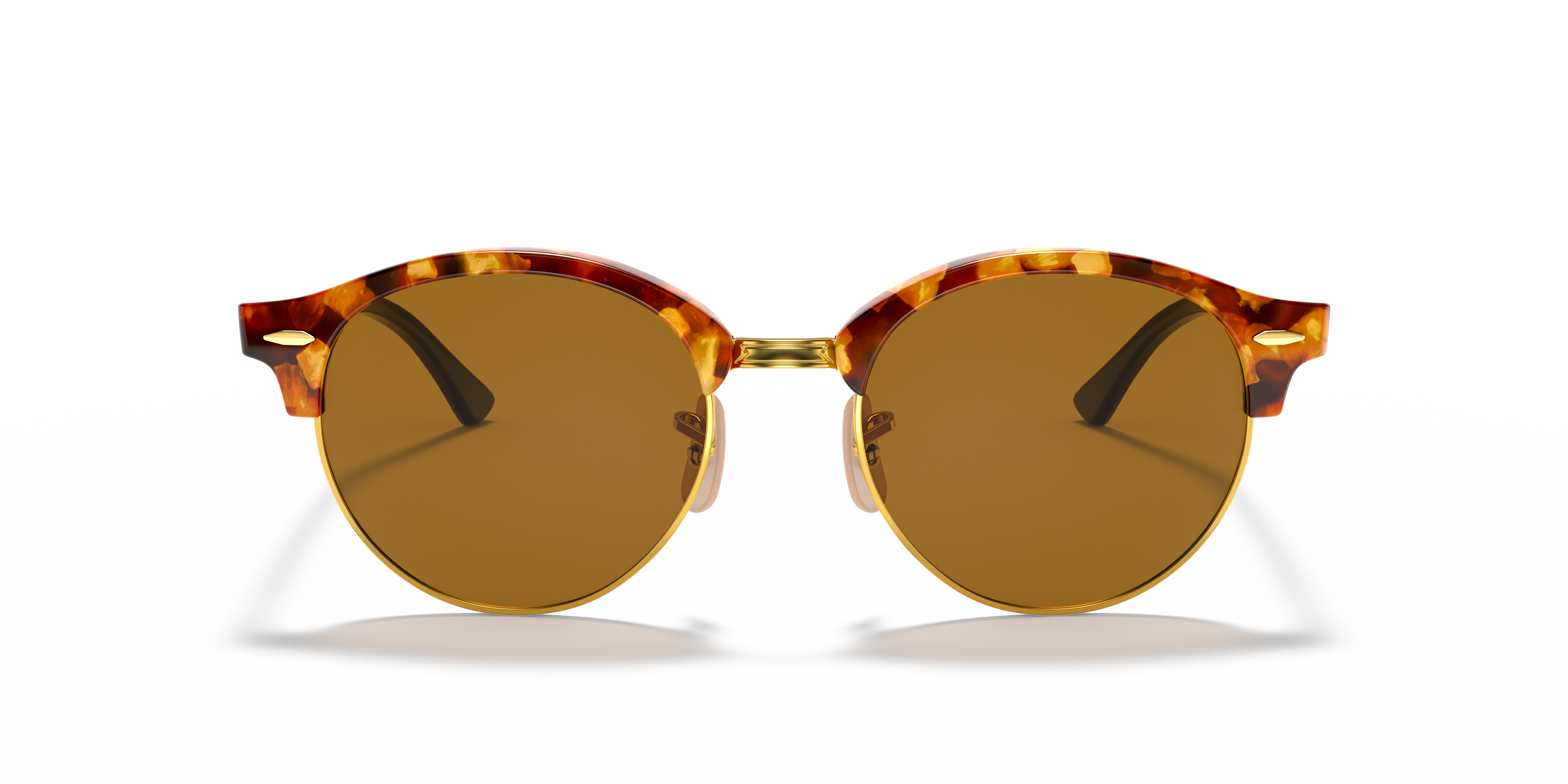 ray ban clubround brown