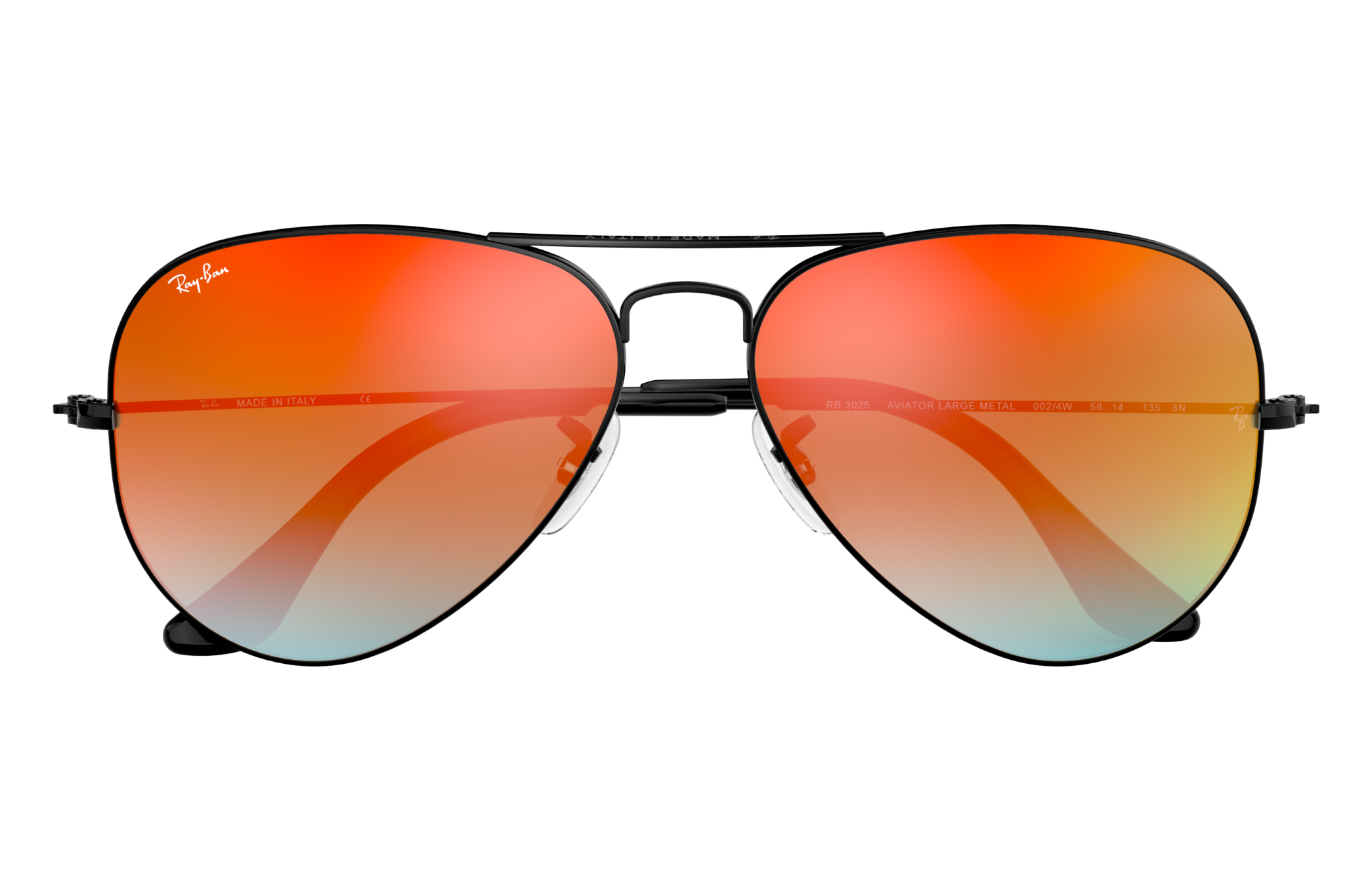 aviator flash lenses gradient