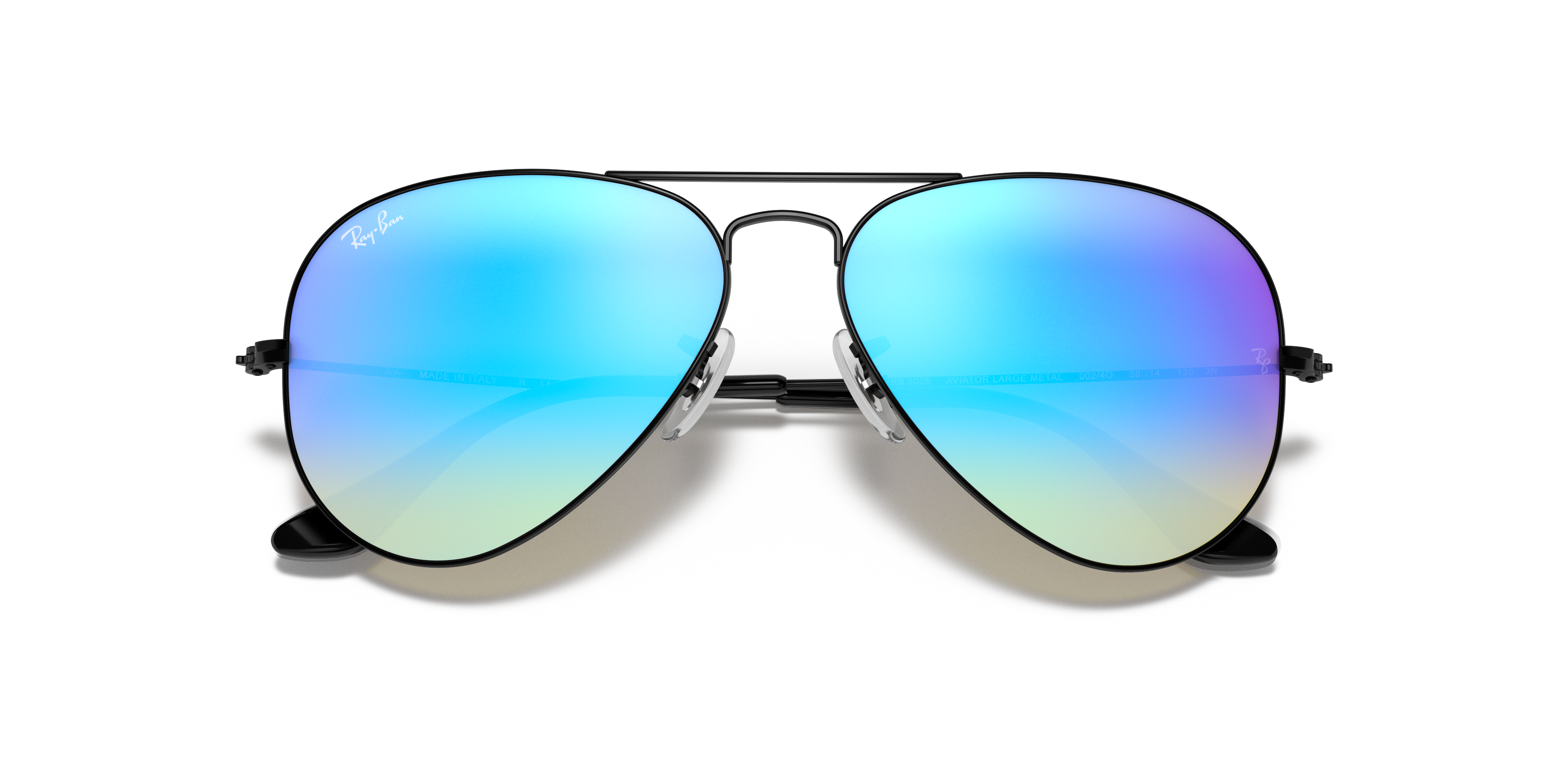 ray ban aviator blue flash